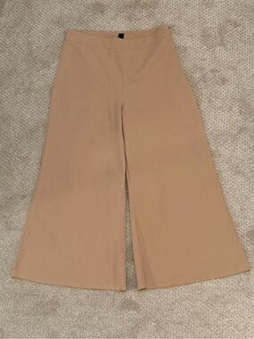 SHEIN Tan High-Waist Wide Leg Pants